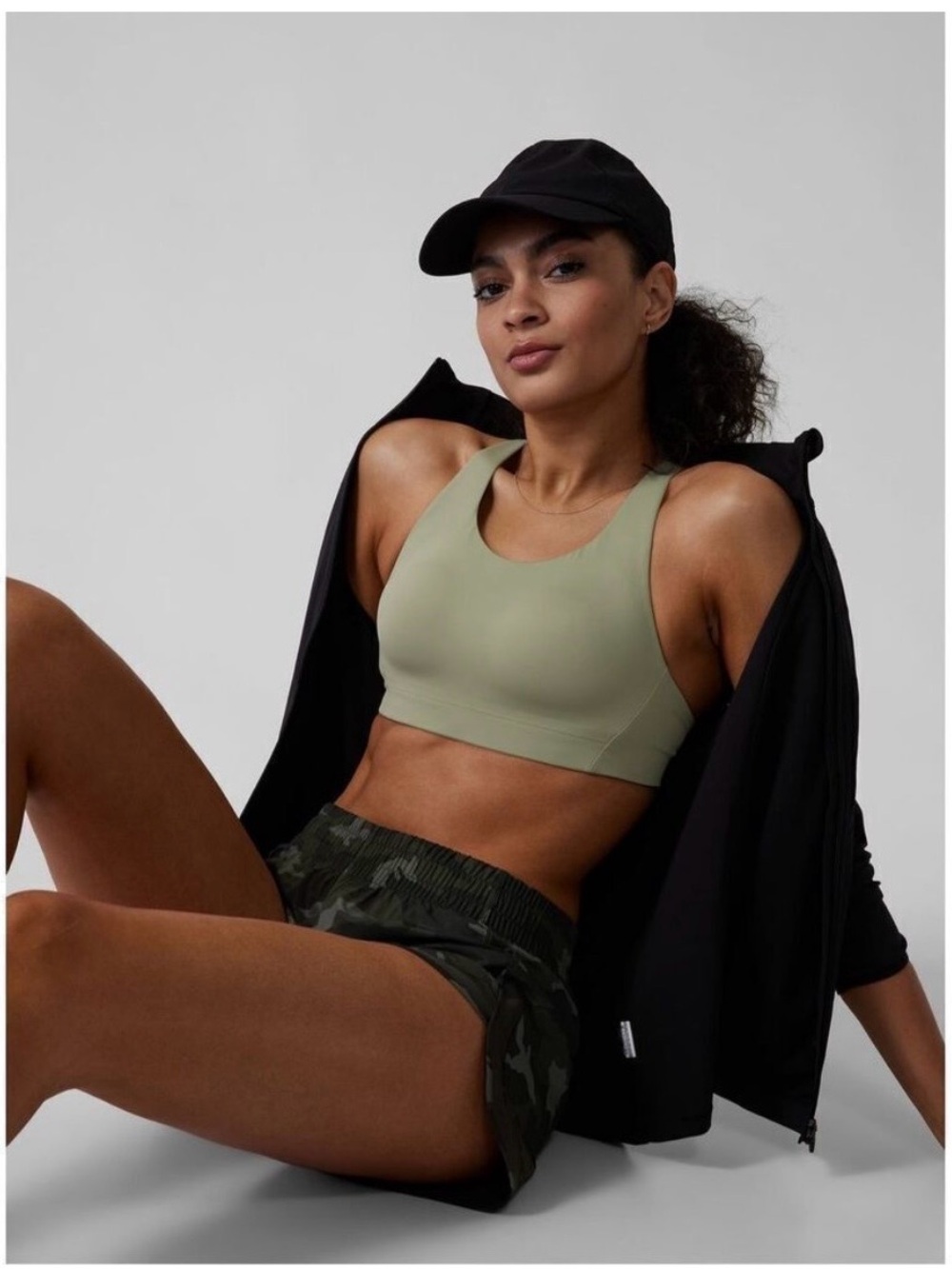 ATHLETA- Advance Bra In Eucalyptus Olive Size 38B